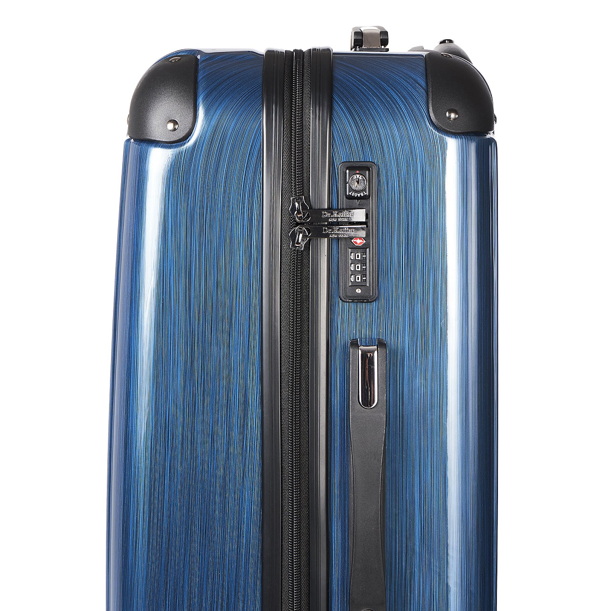 Чемодан на колесах M Dr.Koffer АБС (abs) пластик синий