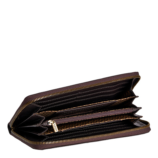 Портмоне Dr.Koffer из натуральной кожи коричневое