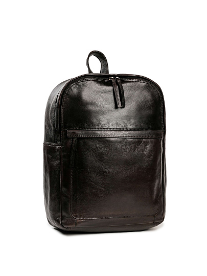 Рюкзак Dr.Koffer из натуральной кожи темно-коричневый