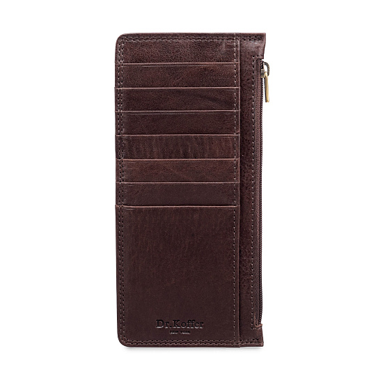 Кредитница Dr.Koffer из натуральной кожи коричневая