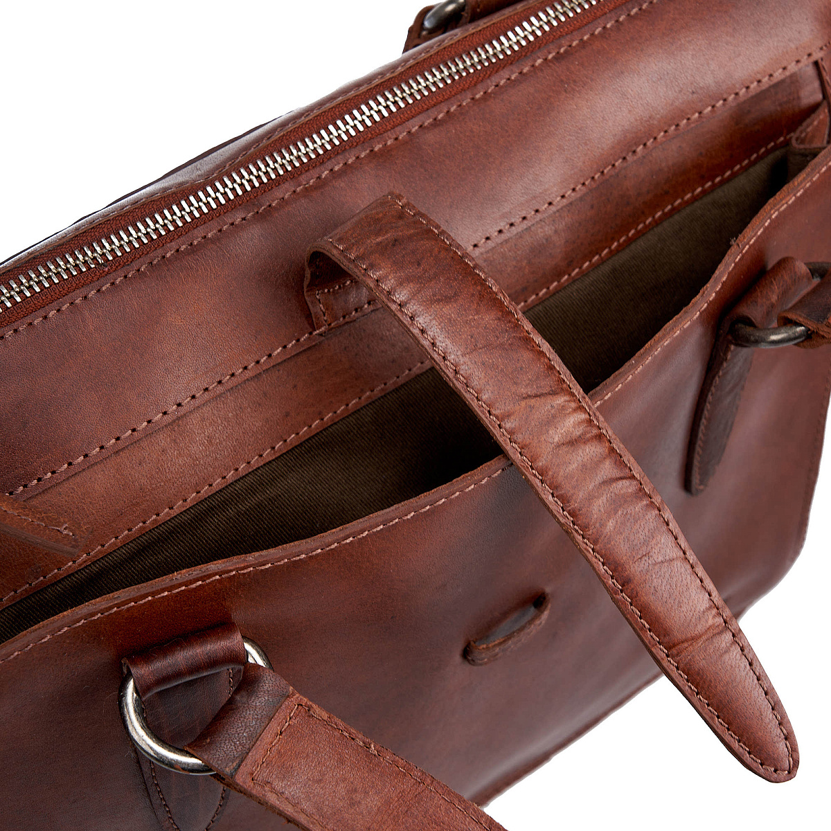 Женская сумка Dr.Koffer из натуральной кожи светло-коричневая