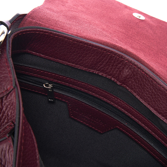 Женская сумка Dr. Koffer из натуральной кожи бордовая