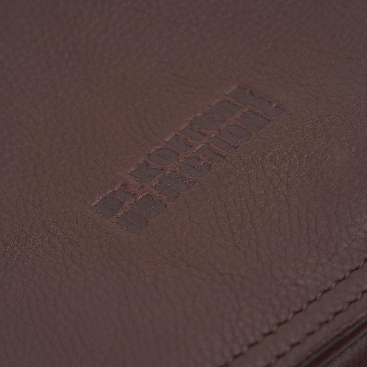 Деловая сумка Dr.Koffer из натуральной кожи темно-коричневая