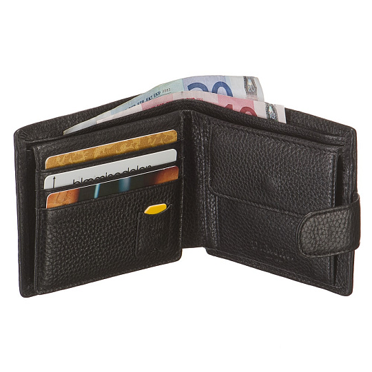 Портмоне Dr.Koffer из натуральной кожи черное