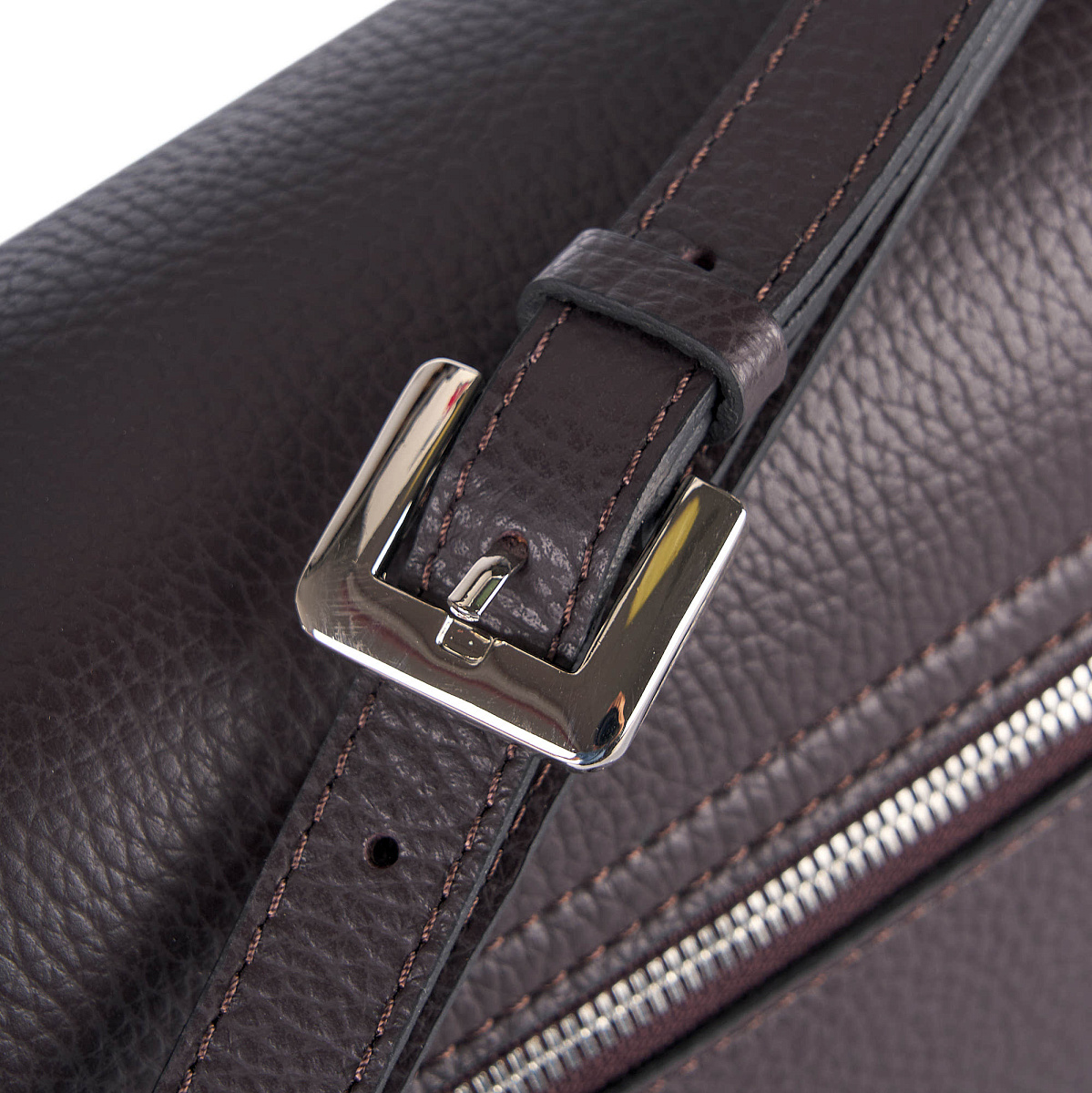 Женская сумка Dr. Koffer из натуральной кожи коричневая