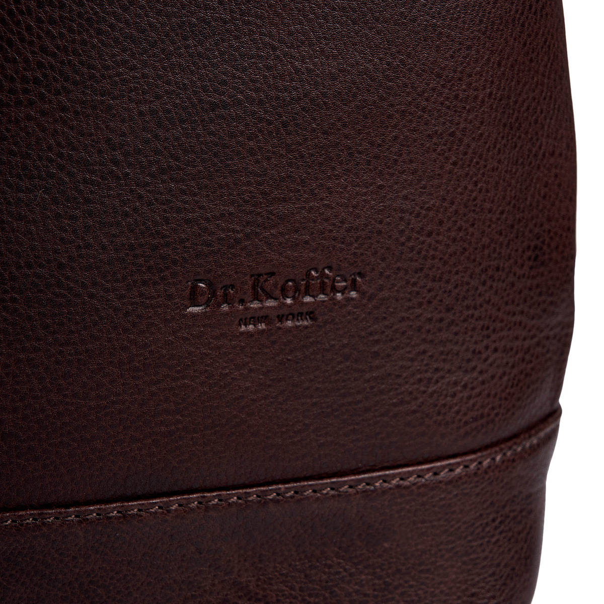 Женская сумка Dr.Koffer из натуральной кожи коричневая