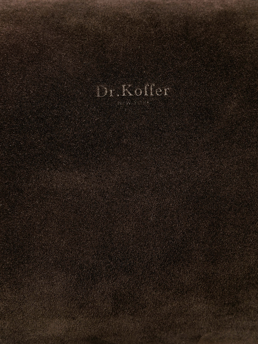 Женская сумка Dr. Koffer из натуральной кожи коричневая