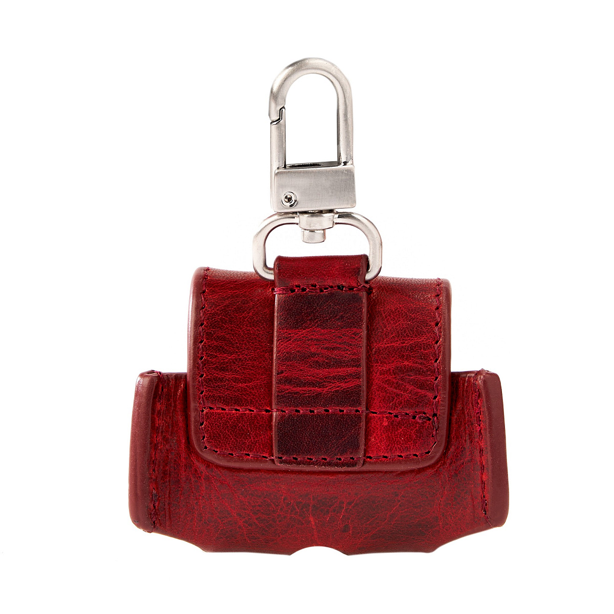 Чехол для AirPods из натуральной кожи красный Dr.Koffer