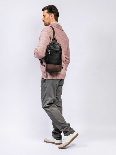 Рюкзак Dr. Koffer из натуральной кожи черный