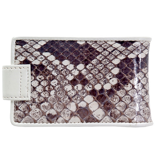 Визитница Dr.Koffer из натуральной кожи белая