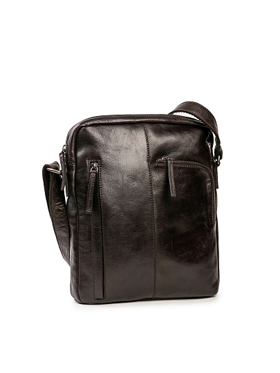 Сумка через плечо Dr.Koffer из натуральной кожи коричневая