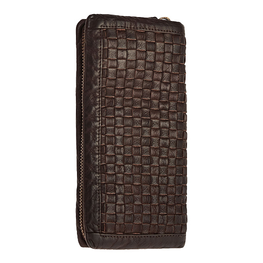 Портмоне Dr.Koffer из натуральной кожи коричневое