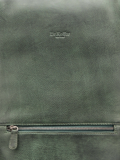 Рюкзак Dr. Koffer из натуральной кожи зеленый