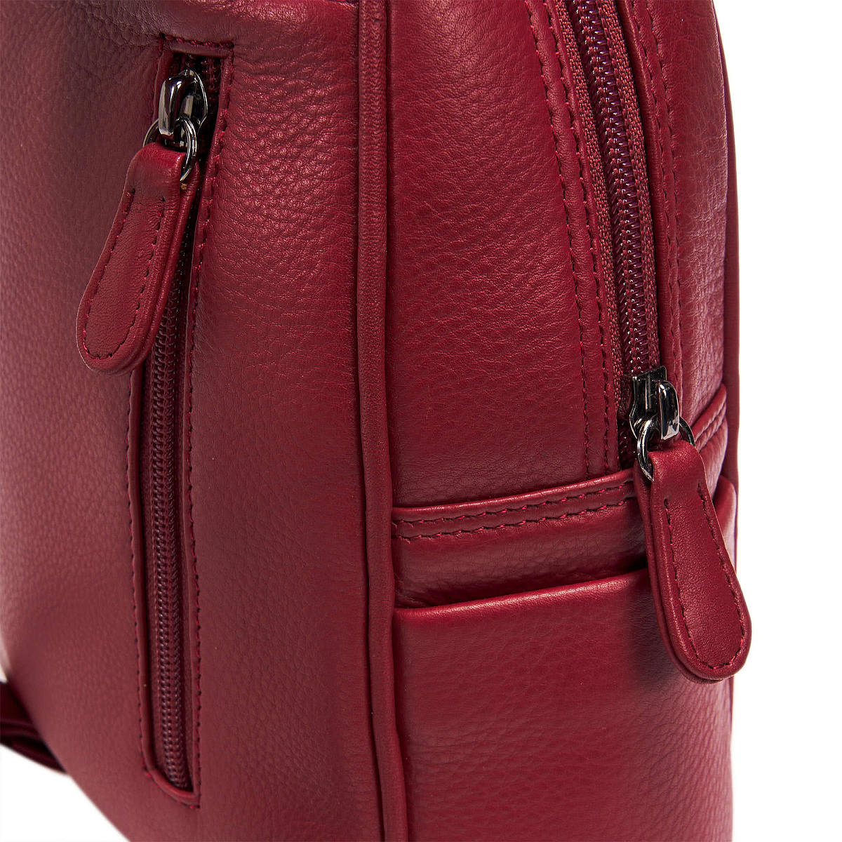 Рюкзак Dr.Koffer из натуральной кожи бордовый