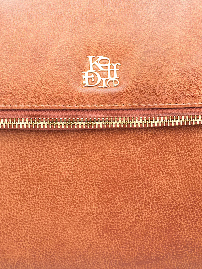 Женская сумка Dr. Koffer из натуральной кожи коричневая