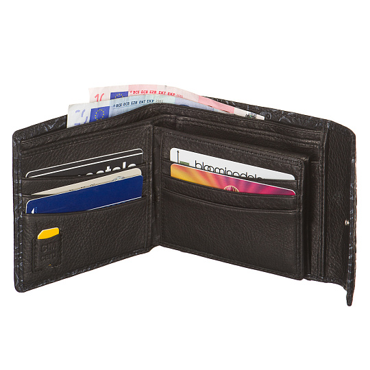 Портмоне Dr.Koffer из натуральной кожи черное