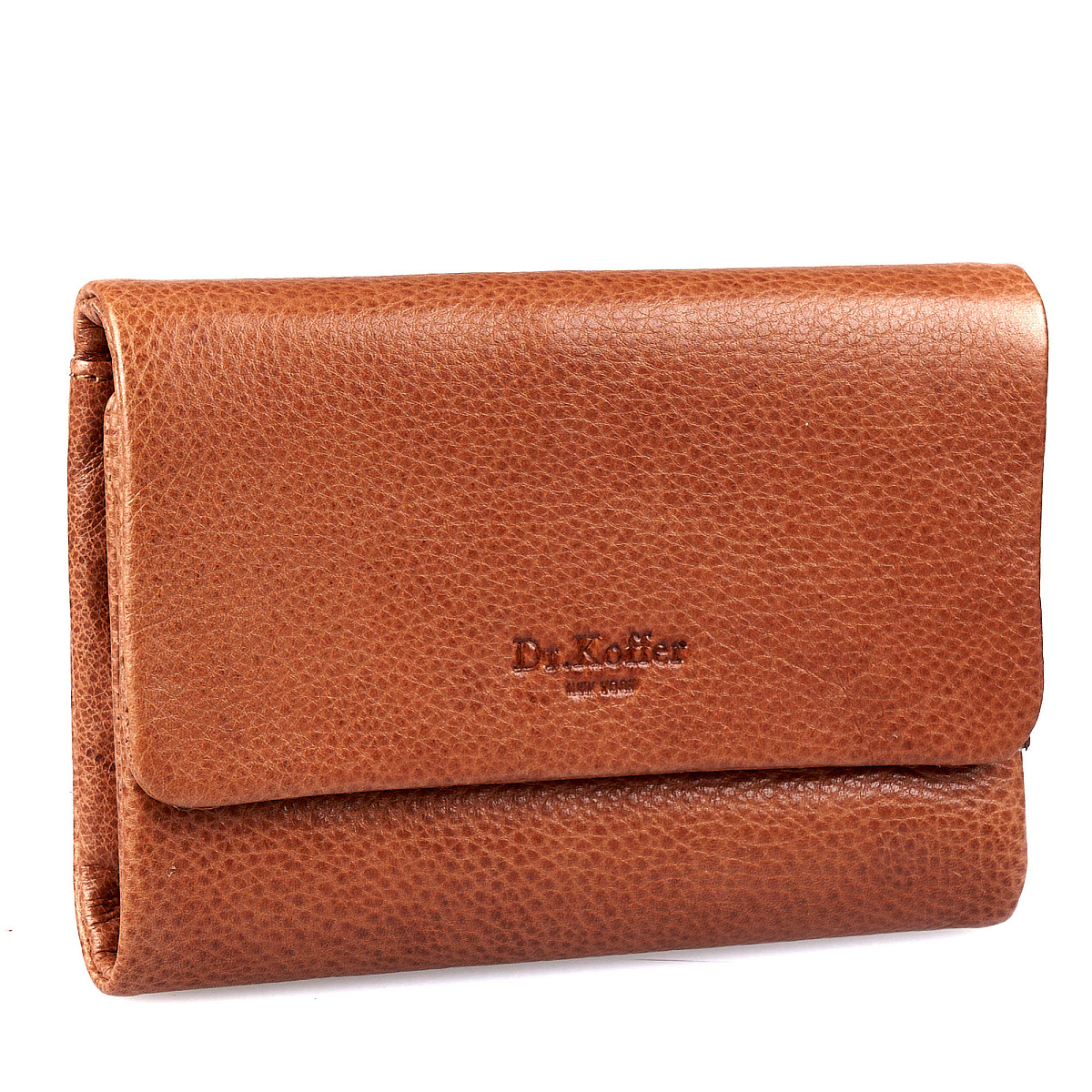 Портмоне Dr.Koffer из натуральной кожи светло-коричневое