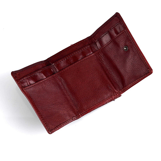 Портмоне Dr.Koffer из натуральной кожи бордовый