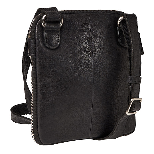 Сумка через плечо Dr.Koffer из натуральной кожи черная