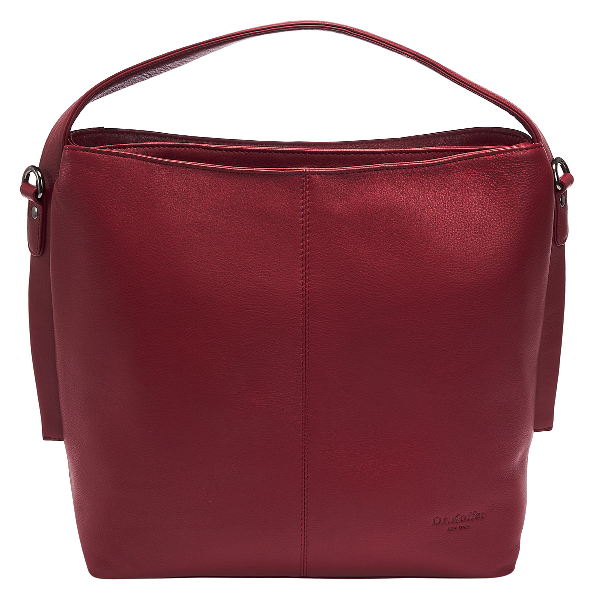 Женская сумка Dr. Koffer из натуральной кожи бордовая