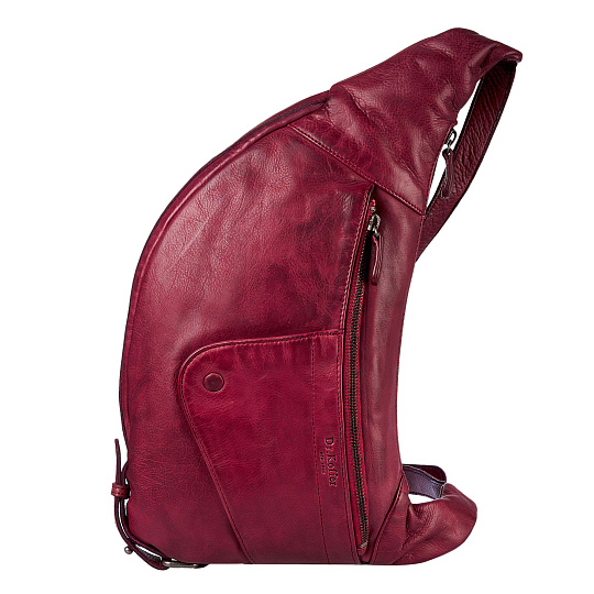 Рюкзак Dr.Koffer из натуральной кожи бордовый