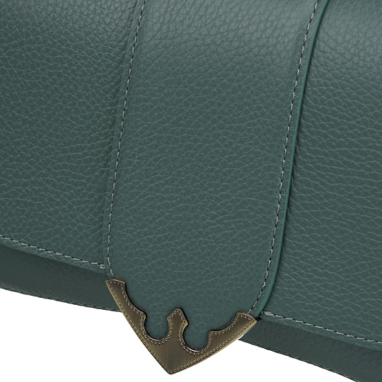 Женская сумка Dr. Koffer из натуральной кожи зеленая