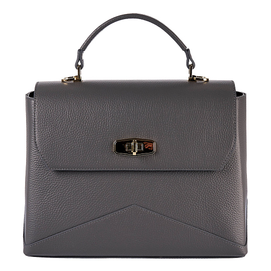 Женская сумка  Dr. Koffer из натуральной кожи серая