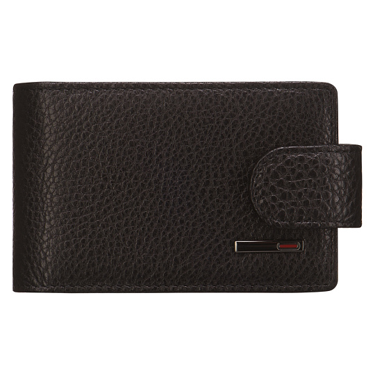 Визитница Dr.Koffer из натуральной кожи черная