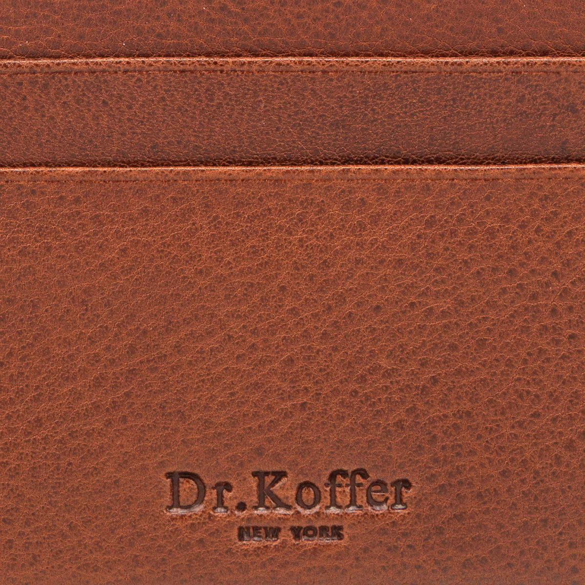 Кредитница Dr.Koffer из натуральной кожи коричневая