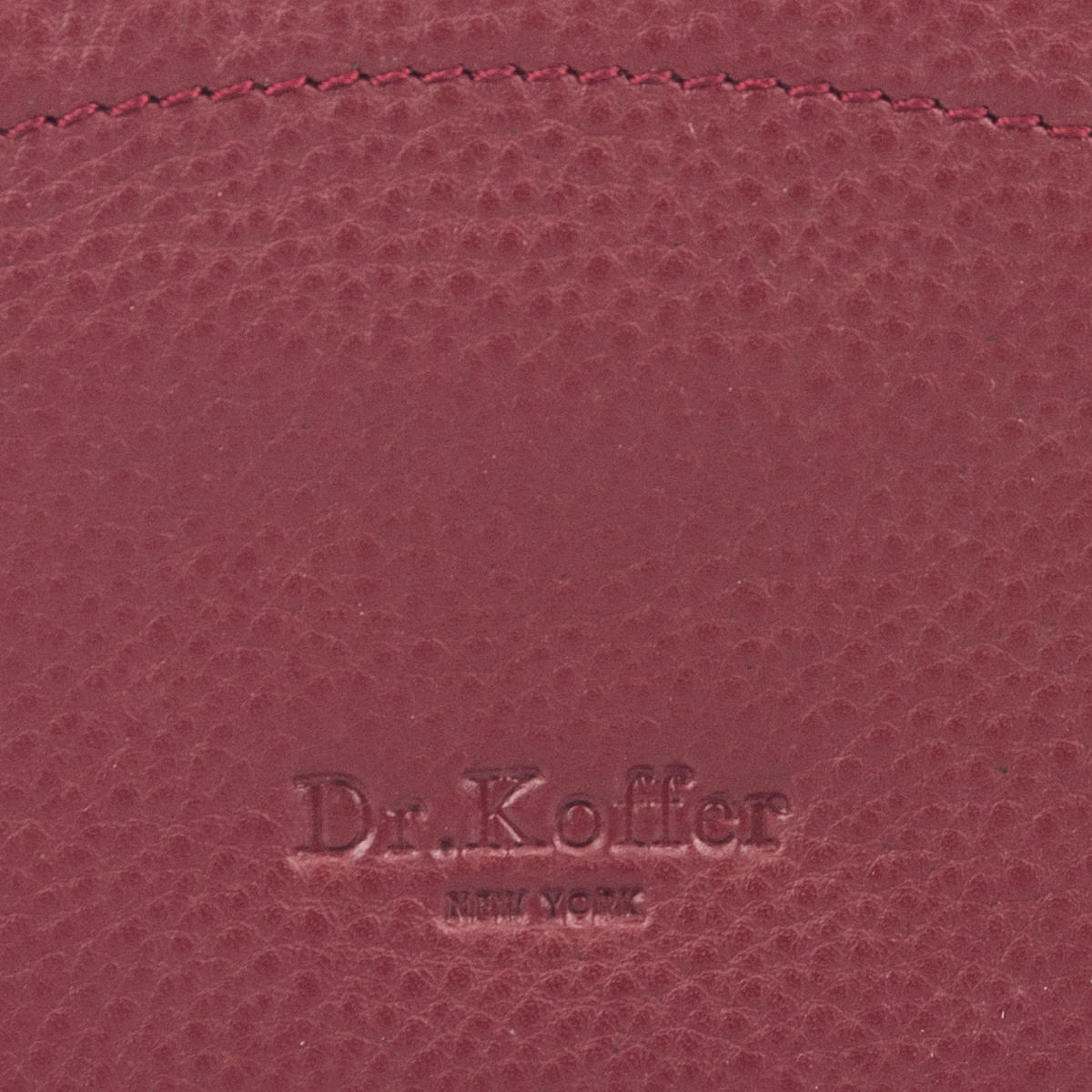 Очечник Dr.Koffer из натуральной кожи бордовый