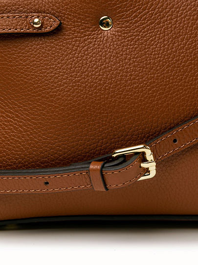 Женская сумка Dr.Koffer из натуральной кожи коричневая