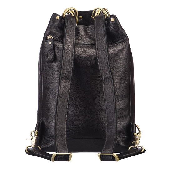 Рюкзак Dr.Koffer из натуральной кожи черный