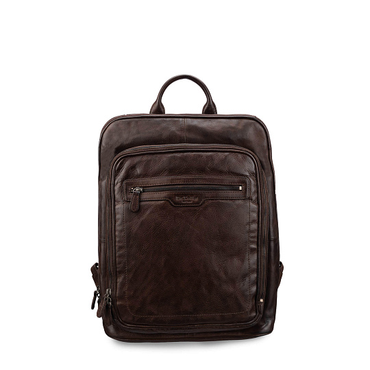 Рюкзак Dr.Koffer из натуральной кожи темно-коричневый