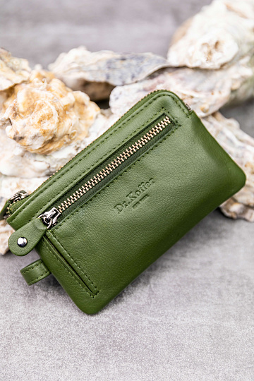 Ключница Dr.Koffer из натуральной кожи зеленая