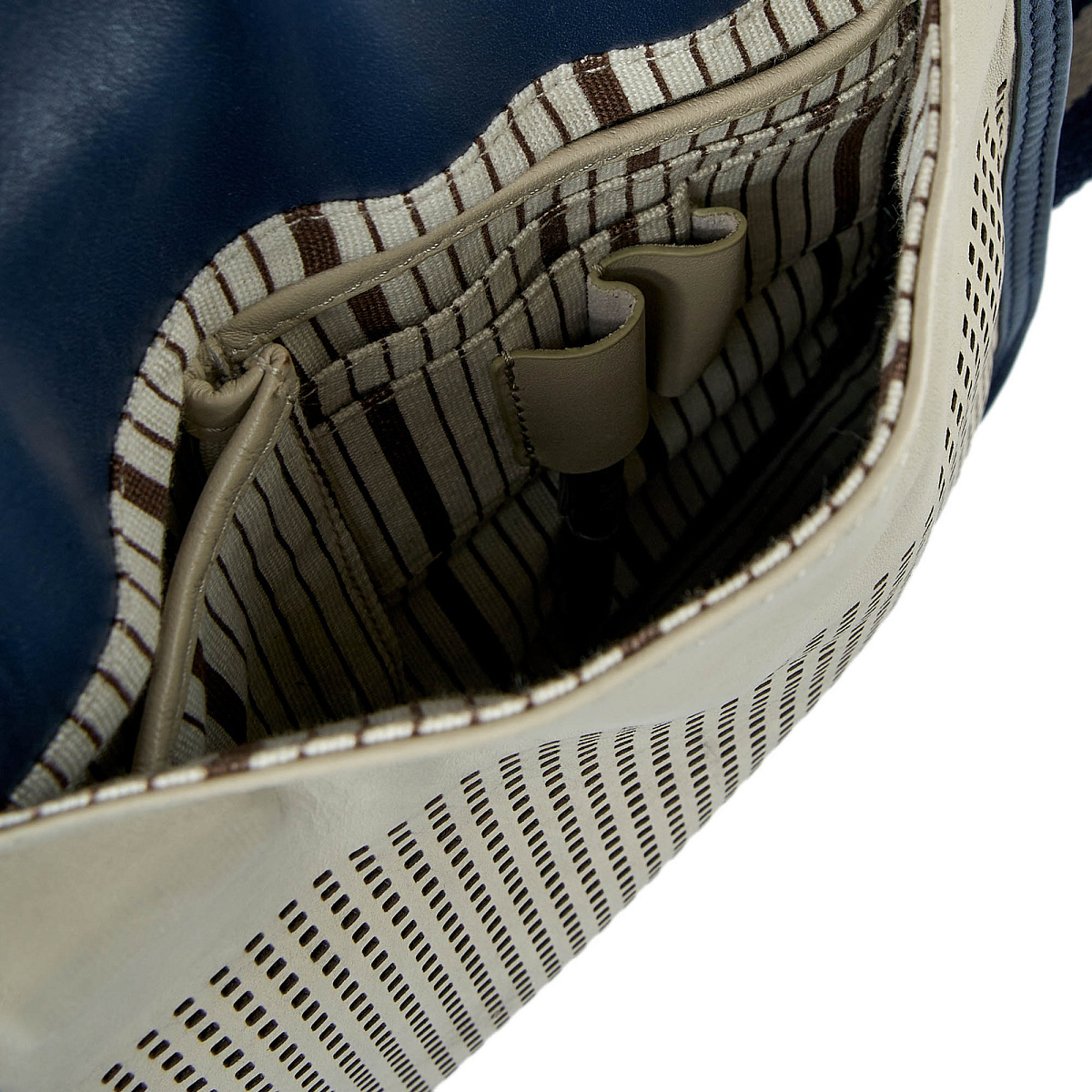 Сумка через плечо Dr.Koffer из натуральной кожи синяя