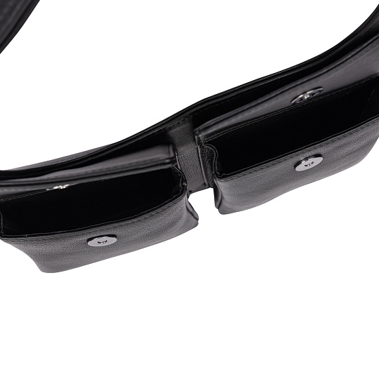 Сумка через плечо Dr.Koffer из натуральной кожи черная