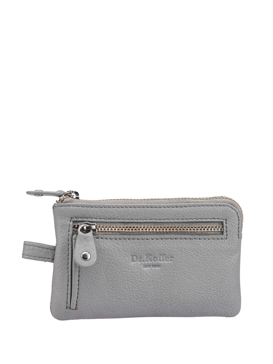 Ключница Dr.Koffer из натуральной кожи серая
