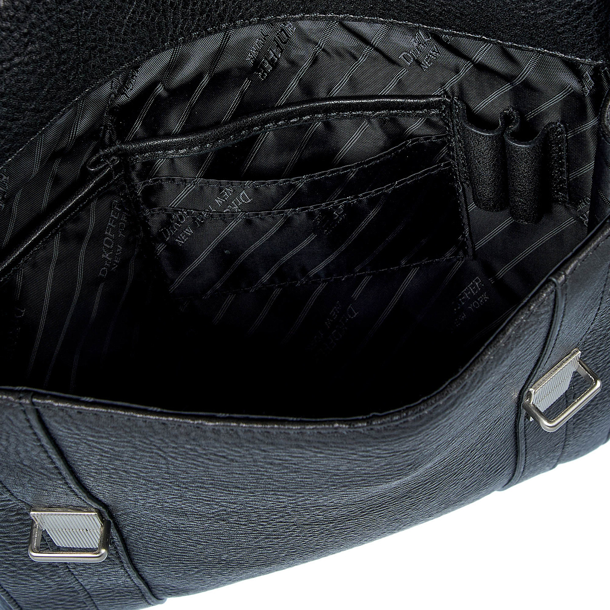 Сумка планшет Dr.Koffer из натуральной кожи черный