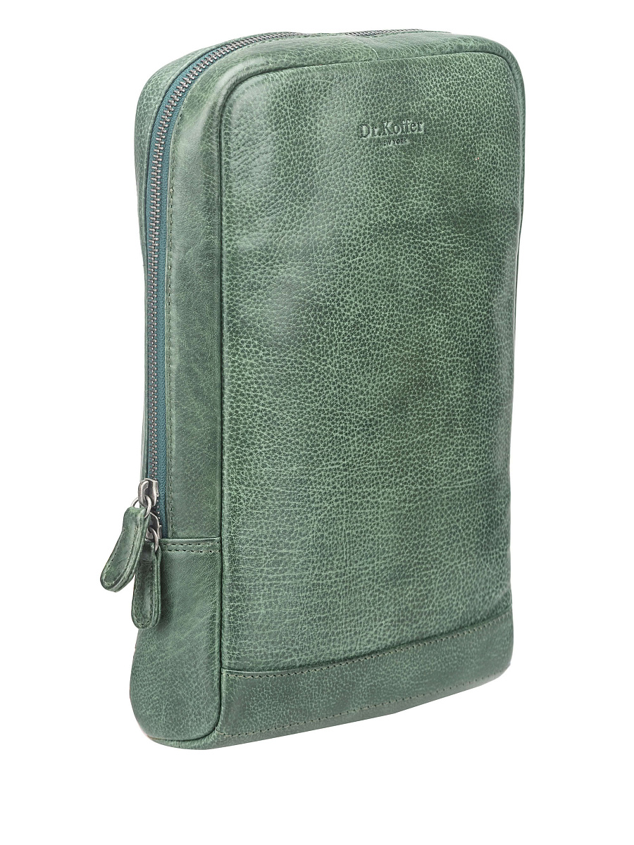 Рюкзак Dr. Koffer из натуральной кожи зеленый