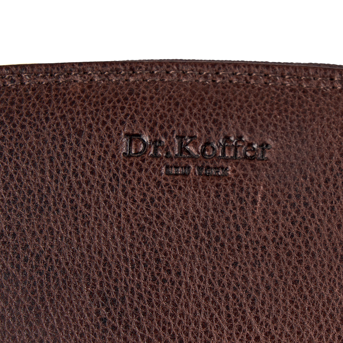Портмоне Dr.Koffer из натуральной кожи коричневое