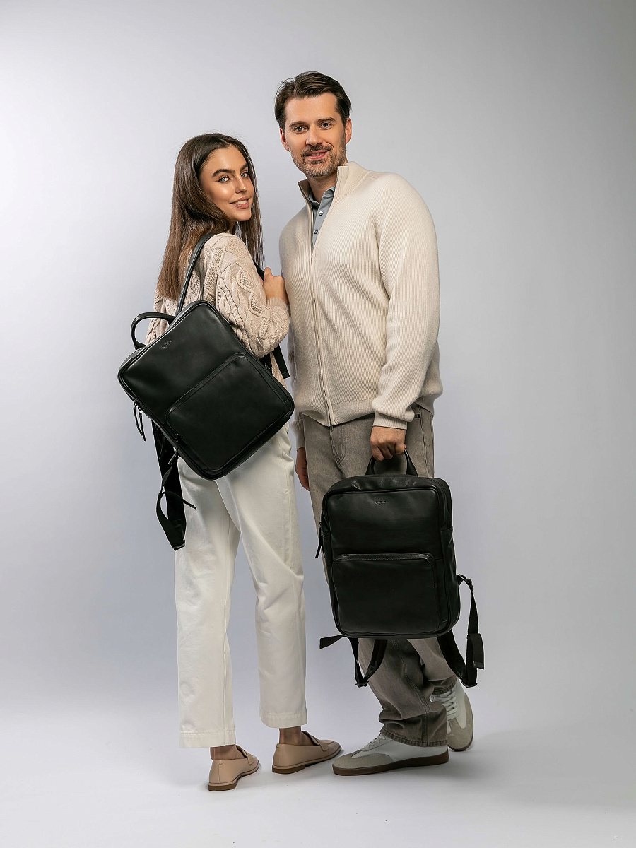 Рюкзак Dr.Koffer из натуральной кожи коричневый