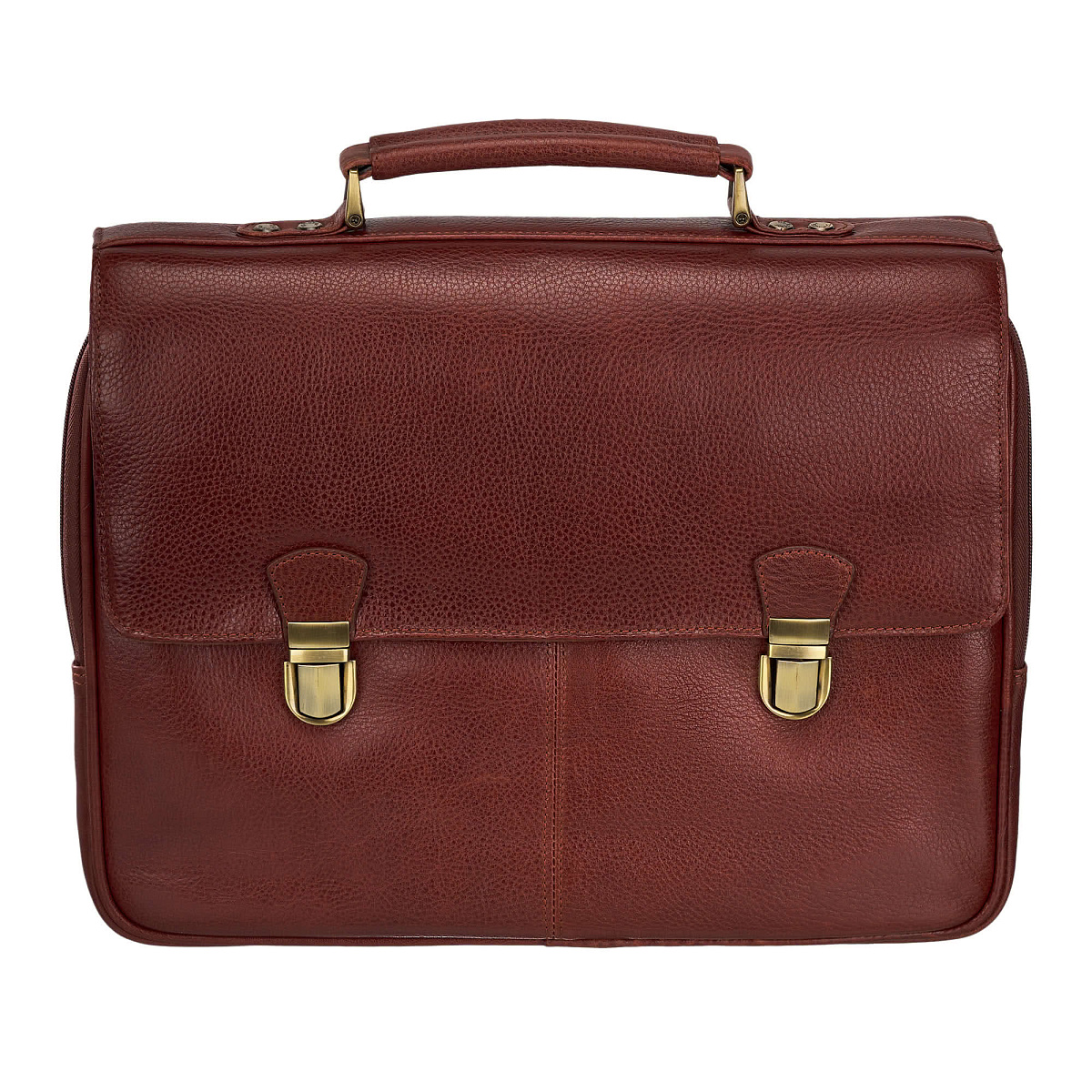 Портфель Dr.Koffer из натуральной кожи светло-коричневый