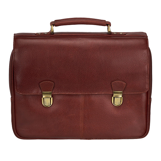 Портфель Dr.Koffer из натуральной кожи светло-коричневый