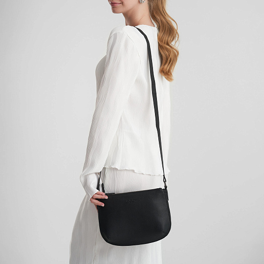 Женская сумка Dr.Koffer из натуральной кожи чёрная