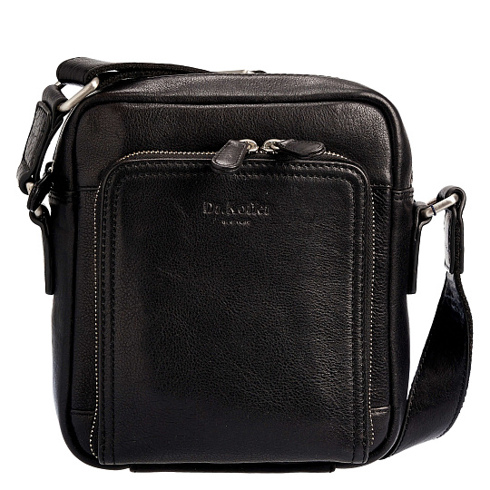 Сумка через плечо Dr.Koffer из натуральной кожи черная