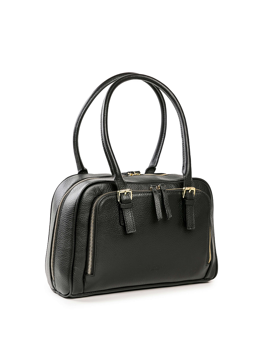 Женская сумка Dr. Koffer из натуральной кожи черная