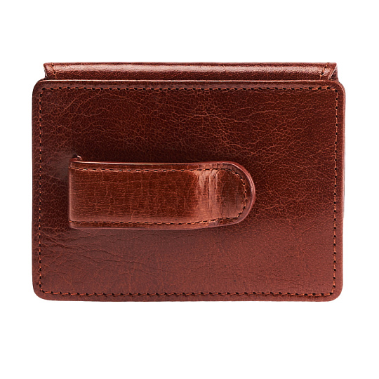 Визитница Dr.Koffer из натуральной кожи светло-коричневая