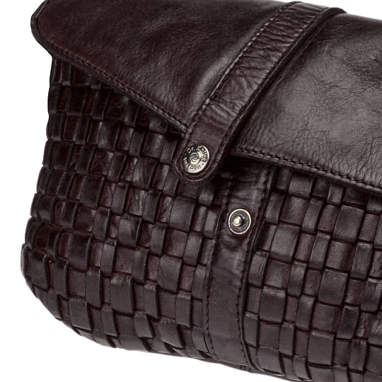 Сумка через плечо Dr.Koffer из натуральной кожи коричневая