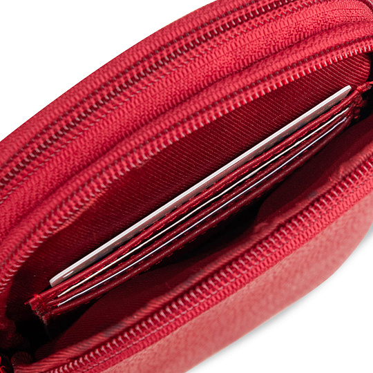 Сумка через плечо Dr.Koffer из натуральной кожи красная