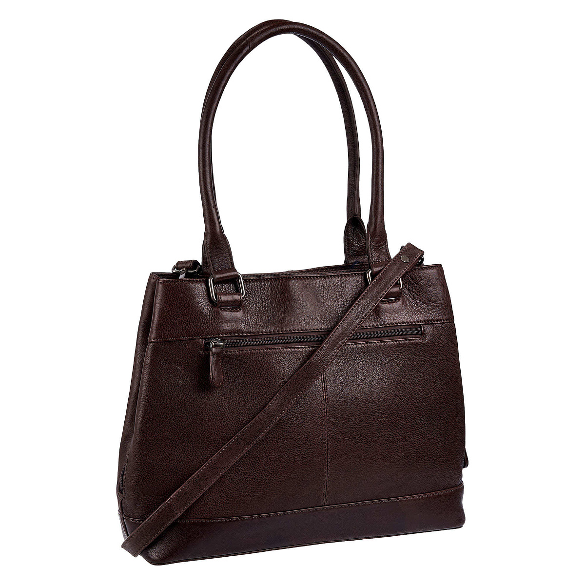 Женская сумка Dr.Koffer из натуральной кожи коричневая